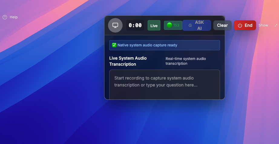 Start Your Live Interview
