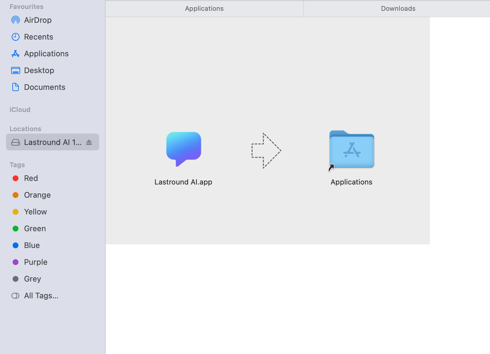 Drag the app to Applications folder